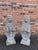 English Vintage Pair English Cast Stone Lions With Heraldic Shield Statues For Sale - Image 3 of 10