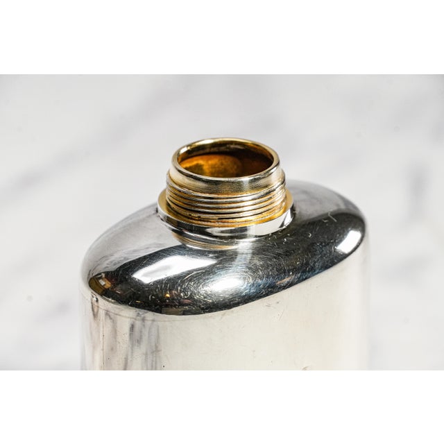 Silver Handsome Mappin & Webb Antique Sterling Silver Scent Bottle Victorian Perfume Flask For Sale - Image 8 of 11
