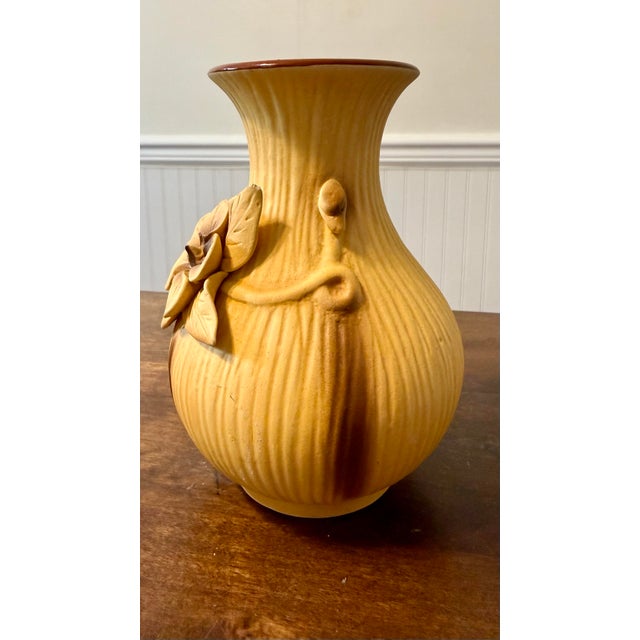 Ochre Yellow Dogwood Vase For Sale - Image 4 of 12