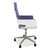 S 845 Leather Office Chair in White Purple with Manual Function from Thonet For Sale - Image 9 of 13