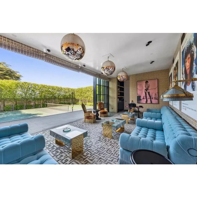 Traditional George Smith Tufted Mohair Velvet Sectional Sofa For Sale - Image 3 of 12