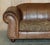 Set of Vintage Scottish Castle Brown Leather Sofa from Thomas Lloyd For Sale - Image 4 of 18