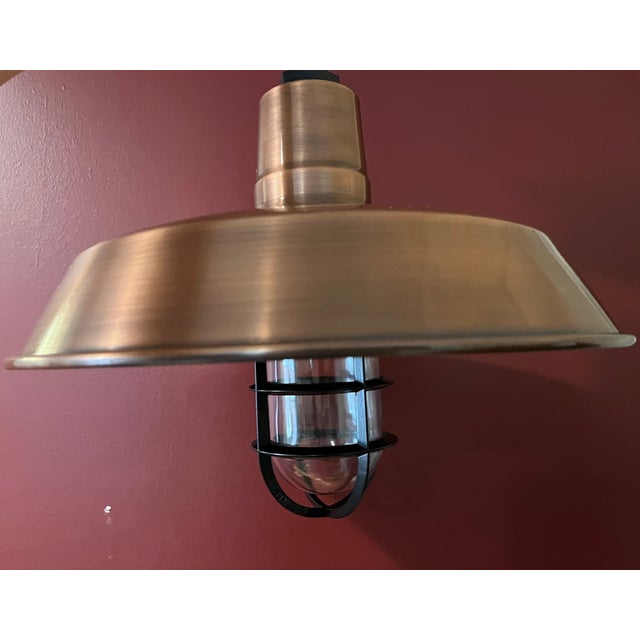 Contemporary Barn Light Electric Original Warehouse Light For Sale - Image 4 of 4