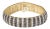10K Yellow Gold 10-1/3 Cttw Alternating Coco Color and White Diamond 5 Row Tennis Bracelet - Size 7. For Sale