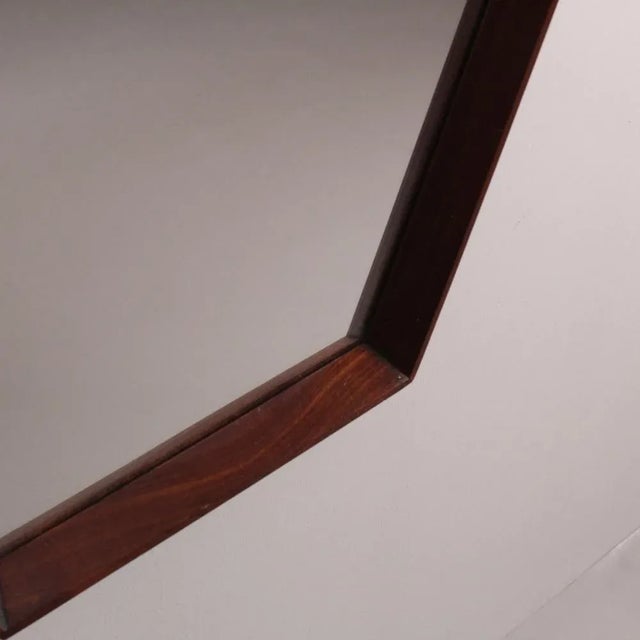 Mirrors with Octagonal Wooden Frame, Set of 2 For Sale - Image 3 of 11