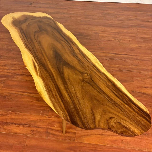 Live Edge Koa Wood Coffee Table For Sale In Seattle - Image 6 of 12