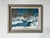 Mid-Century Modern 1980's Vintage v. Janousek Impressionist Winter Landscape Oil Painting, Framed For Sale - Image 3 of 10