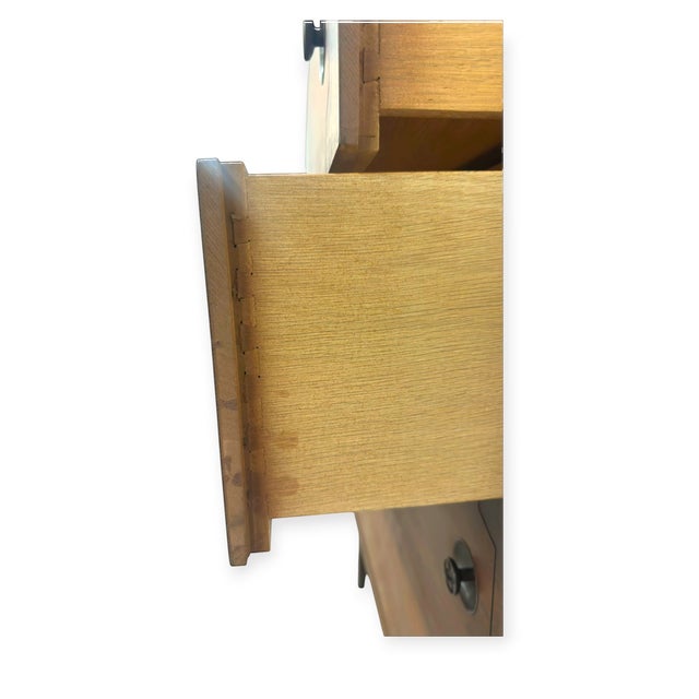 Vintage Mid-Century Modern 4-Drawer Tallboy Dresser Dovetailed Drawers. For Sale - Image 12 of 12