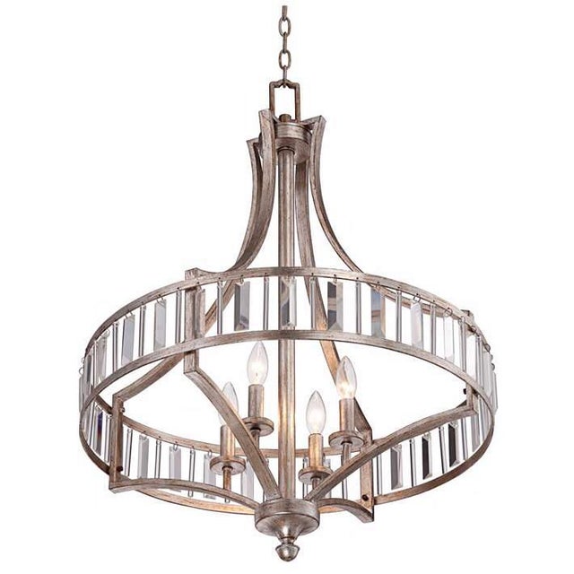 Transitional Crystal Chandelier Chairish
