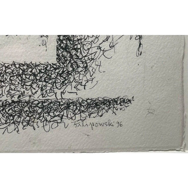 Metal Original Richard Filipowski Bauhaus Abstract Mixed Media Painting For Sale - Image 7 of 13