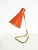Large Mid-Century Modern Brass Table Lamp with Brick-Red Shade, 1950s For Sale - Image 11 of 18