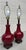 Red Pair of Vintage Chinese Oxblood Red Glazed Ceramic Table Lamps – 33.5" For Sale - Image 8 of 18