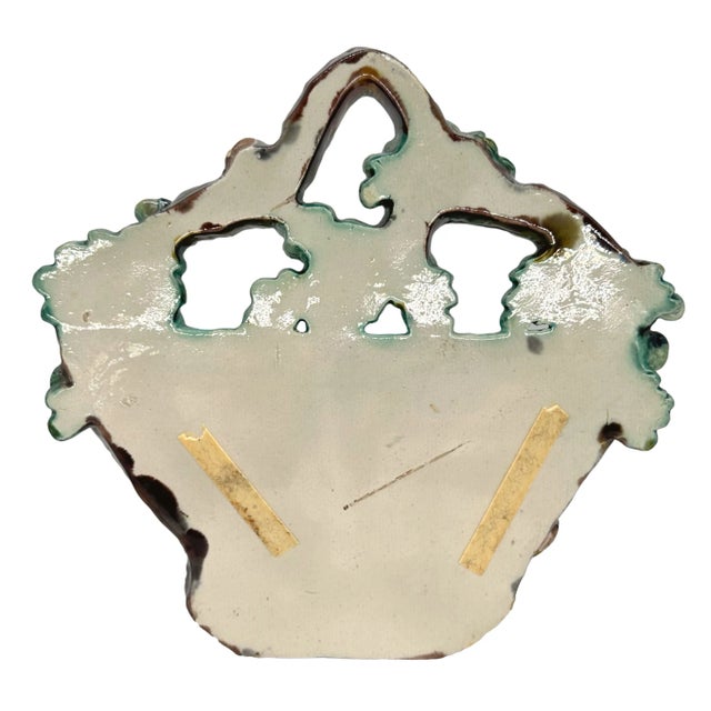 A Thomas Sergent Palissy Ware Majolica Wall Pocket With Snake, French, Ca. 1875 For Sale - Image 10 of 11