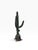 1980s Monumental 42" Martin Borja Brutalist Bronze Saguaro & Prickly Pear Cactus on Smoky Quartz Base For Sale - Image 9 of 9