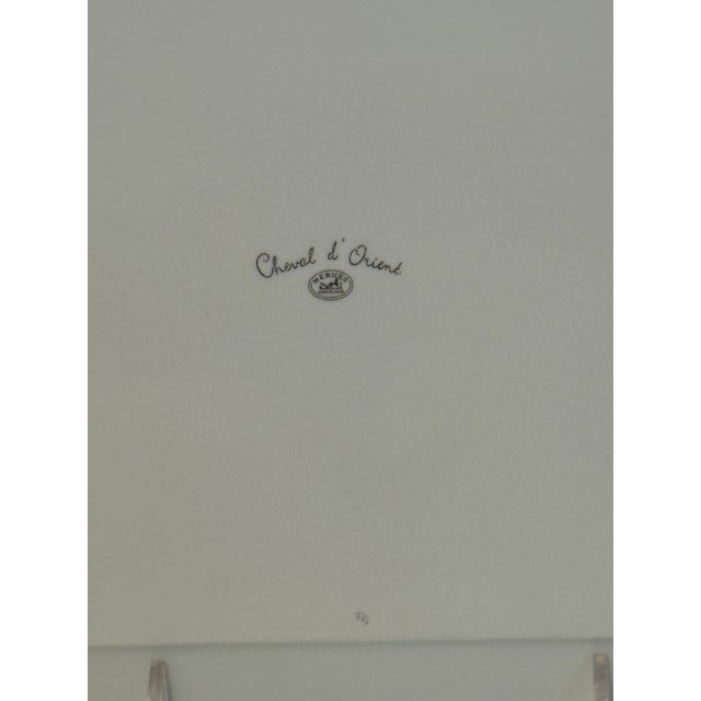 Hermes Chevall d'Orient Square Plate For Sale - Image 10 of 11