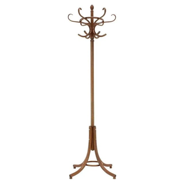 Wood Floor Coat Rack from Ton / Thonet, Czechoslovakia, 1980s For Sale - Image 7 of 7