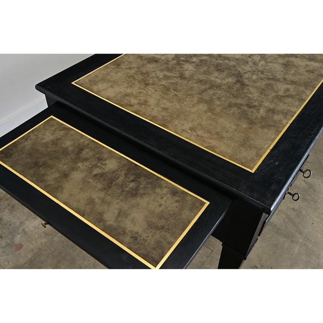 French 19th Century Directoire Style Ebonized Desk For Sale - Image 12 of 14