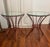 Contemporary Accent Round Side Tables Mid Century Wrought Iron Base For Sale - Image 3 of 4