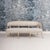 19th C. Swedish Gustavian Painted Barrel Back Sofa Bench With Splayed Legs For Sale - Image 4 of 18