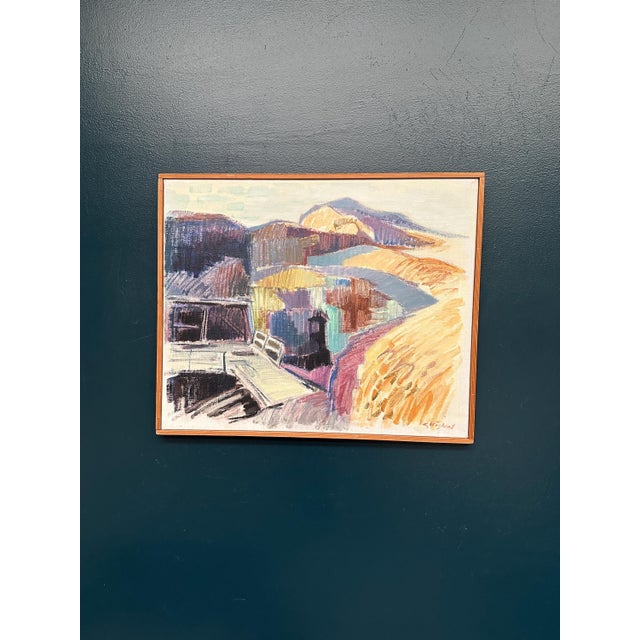 Gustaf Höglund, Mine at Silfhyttan, Dalarna, Framed, 1960s, Oil Painting on Canvas, Framed For Sale - Image 15 of 18