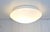 White Flat Vintage Ceiling Lamp with White Opal Glass Shade from Steinel, 1980s For Sale - Image 8 of 8
