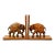 Art Deco Wooden Asian Elephant Bookends Hand Carved Rosewood India 1940s For Sale