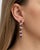 Not Yet Made - Made To Order Modern Geometric Amethysts Drop Earrings, Silver, Gold, Pair For Sale - Image 5 of 7