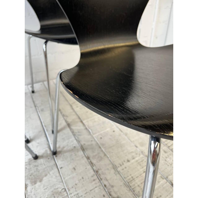 Fritz Hansen 3107 Chair by Arne Jacobsen for Fritz Hansen, 1991 For Sale - Image 4 of 15