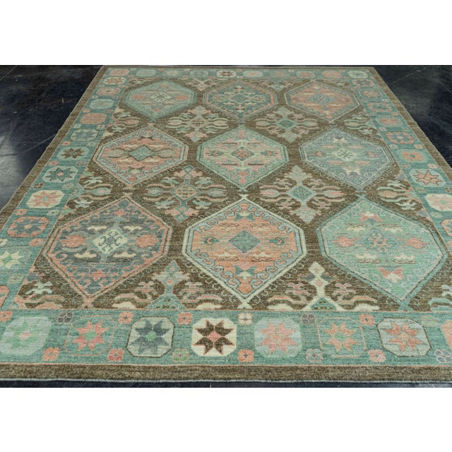 Early 21st Century Turkish Oushak Rug 7'11" x 10'2" #20044 For Sale - Image 5 of 8
