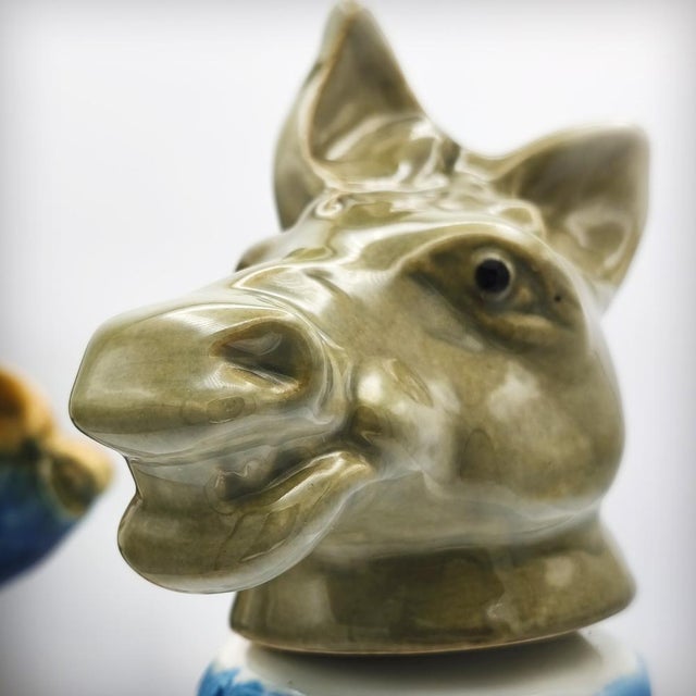Clown Donkey Ceramic Carafe by Jim Beam, 1968 For Sale - Image 9 of 18