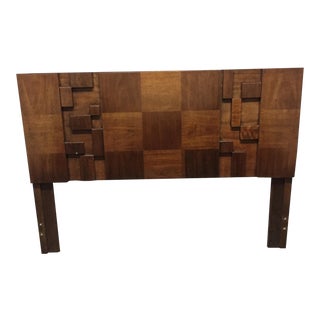 Lane Brutalist Mosaic Full/Queen Headboard For Sale