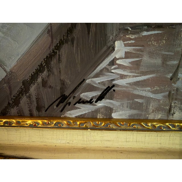 Impressionist Vintage Mid Century Framed London Cityscape Oil Painting on Canvas - Signed For Sale - Image 3 of 5