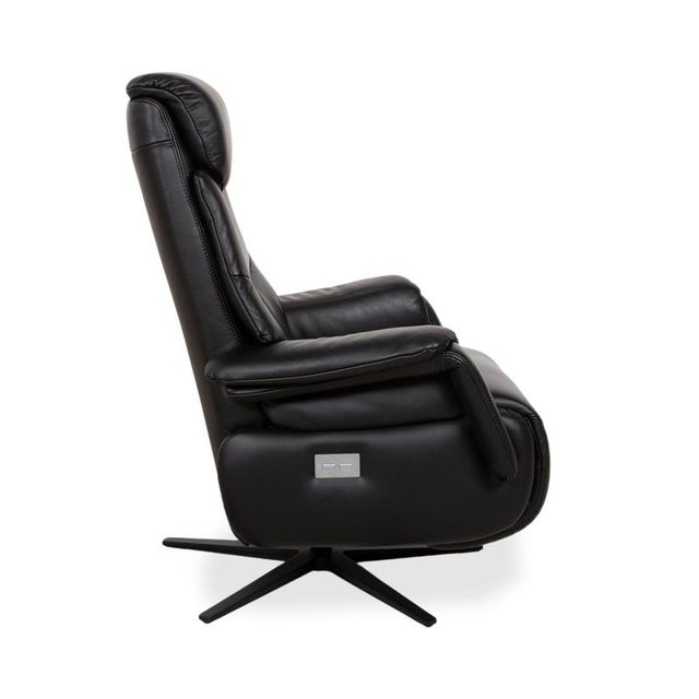 Mondo Multimaxx Relaks Leather Armchair Black Electric Function For Sale - Image 18 of 18