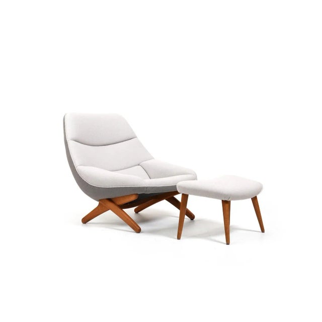 Model ML91 Lounge Chair with Ottoman by Illum Wikkelsø, 1950s, Set of 2 For Sale - Image 13 of 13