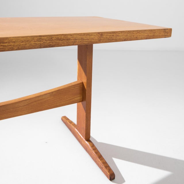 Wood Mid-20th Century Czech Wooden Table For Sale - Image 7 of 11