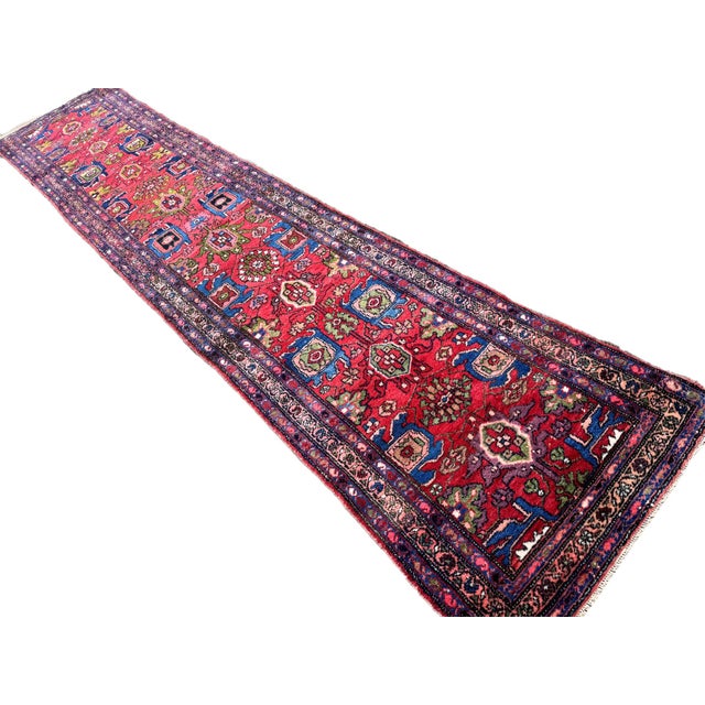 Antique Hamadan Runner in Wool, 1920s For Sale - Image 3 of 18