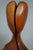 1990s Life Size Modern Design Woman Wood Carved Sculpture Statue - Signed GPN For Sale - Image 5 of 11