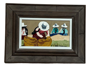 Lars Norman, Bolivia, 1960s, Oil on Panel, Framed