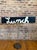Authentic vintage hand-painted "Lunch" diner-style sign. Painted by hand in white cursive lettering on a black-painted...