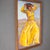 Figurative Figure Painting of a Girl in Yellow on a Soutwestern Mesa Landscape For Sale - Image 3 of 14