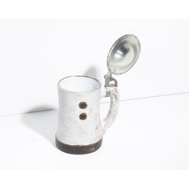 Mid-Century Modern “Domino” West German Beer Stein by Ceramano For Sale - Image 3 of 8