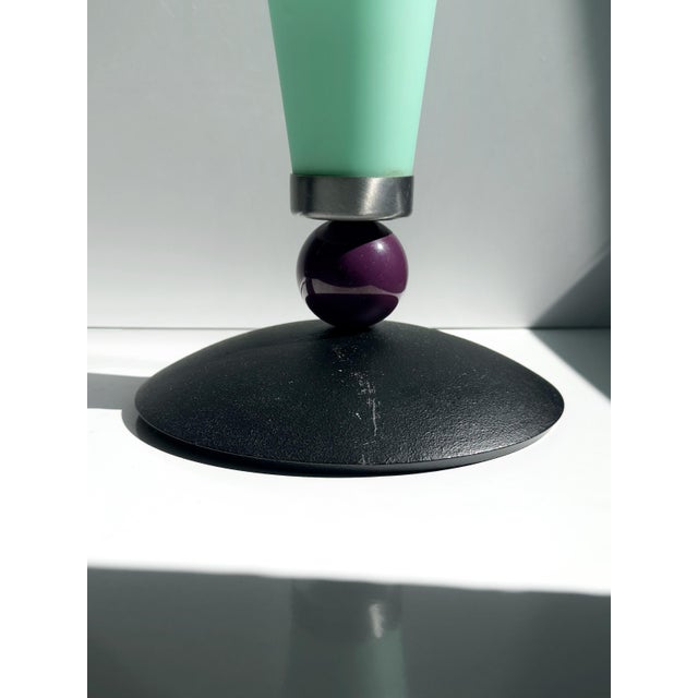 Metal German Postmodern Table Lamp from Casablanca, 1980s For Sale - Image 7 of 9