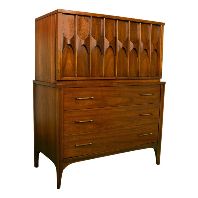 Mid Century Kent Coffey Perspecta Highboy Dresser For Sale