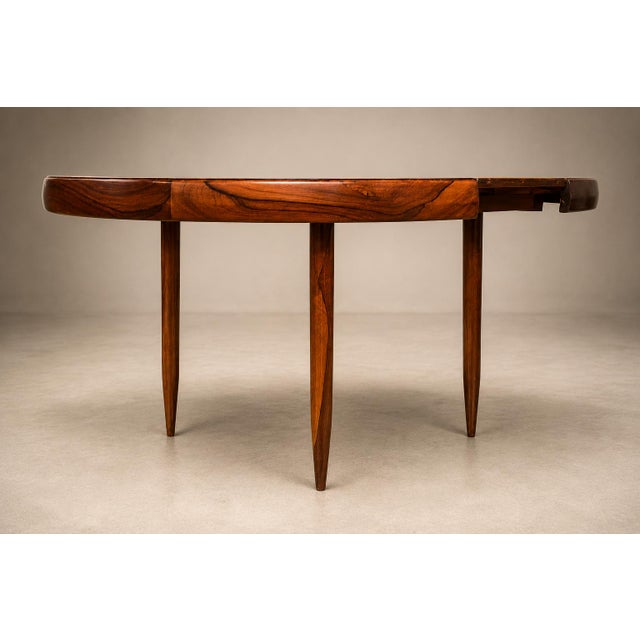Extendable Rosewood Dining Table by Jorge Jabour, Brazilian Modern, 1950s For Sale - Image 13 of 18