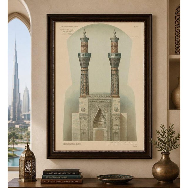 Blue Gök Medrese Sivas Twin Minarets, Seljuk Islamic Architecture, 1924, Paper For Sale - Image 8 of 9