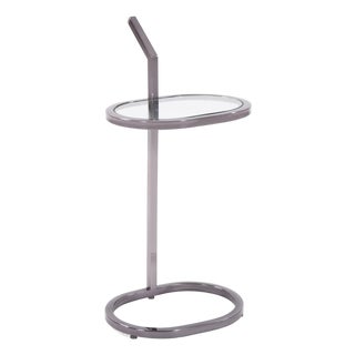 Oval Stainless Steel Drink Table For Sale