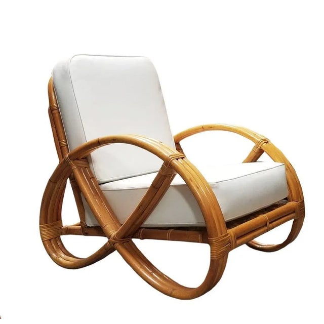 Three-strand full pretzel arm living room set featuring a 3-seat sectional sofa, a settee, lounge chair, ottoman, and two...