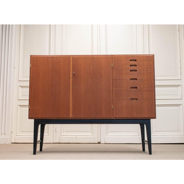 Mässan Cabinet in Teak attributed to Kurt Karlsson for August Löfvings Möbelfabrik, 1950s For Sale - Image 14 of 14