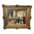 Late 19th Century Antique Gilt Framed Oil Painting Canvas Interior Scene After the Dual G. Baldero For Sale