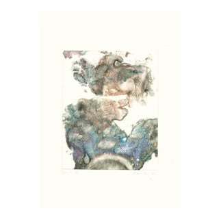 Peter Dischleit, Abstract Composition, 1973, Ink and Watercolor on Paper For Sale